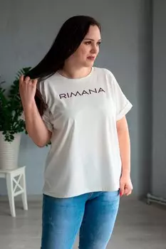 Футболка трикотажная Ксюша (экрю)