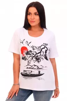 Футболка трикотажная Япония (белая) рр