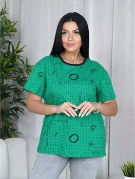 Футболка трикотажная Зейси (зеленая)