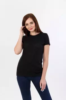 Футболка трикотажная Жизель (черная)