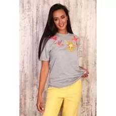 Футболка трикотажная Зоя (серая)