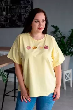 Футболка трикотажная Зоя (желтая)