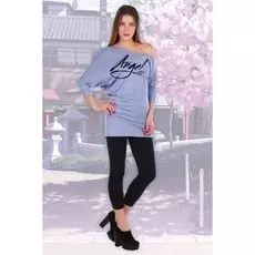 Футболка вискозная Ангел (голубая)