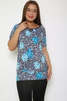 Футболка вискозная Антия (голубая) рр