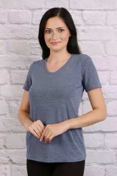 Футболка вискозная Аврора (синяя)