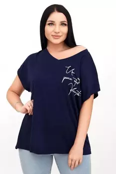 Футболка вискозная Берита (синяя)