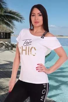 Футболка вискозная Брина (белая) рр