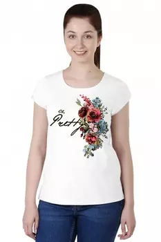 Футболка вискозная Цветок
