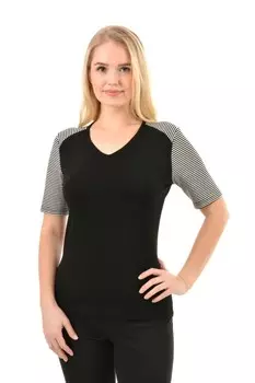 Футболка вискозная Дарина (черная)