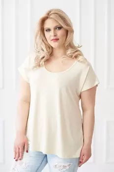 Футболка вискозная Дина (экрю) рр