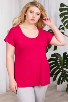 Футболка вискозная Дина (вишневая)