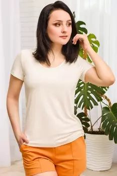 Футболка вискозная Джессика (молочная)