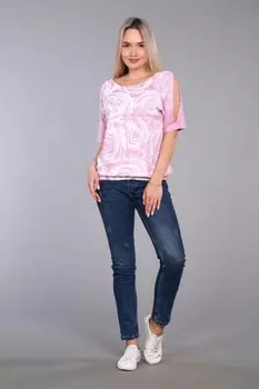 Футболка вискозная Гаяне (сухая роза)