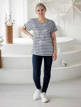 Футболка вискозная Гелена (серая)