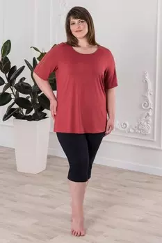 Футболка вискозная Грета (амарант) рр