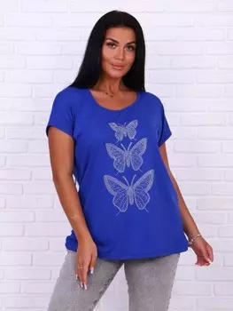 Футболка вискозная Эрида (синяя) от
