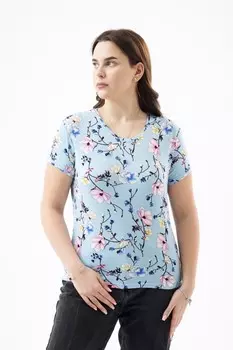 Футболка вискозная Карнавал (голубая)