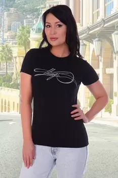 Футболка вискозная Лабиринт (черная) рр