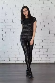 Футболка вискозная Никки (черная)