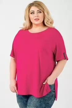 Футболка вискозная Нонна (малиновая)