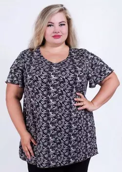 Футболка вискозная Стефана (абстракция) рр