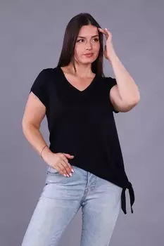 Футболка вискозная Таро (черная)