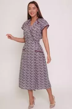 Халат бязевый Далия (бордовый)