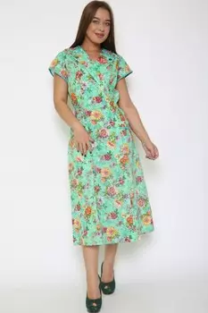 Халат бязевый Далия (зеленый)