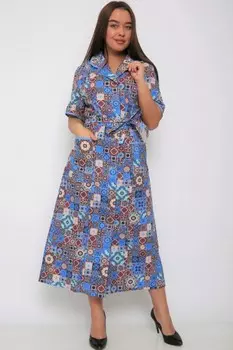 Халат бязевый Герти (квадраты)