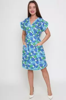 Халат бязевый Розита (сине-зеленый) рр