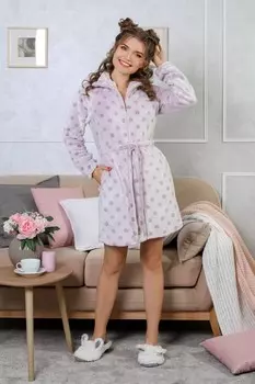 Халат из ультрасофта Микалина (розовый)