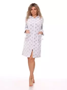 Халат из велсофта Арта (серый)