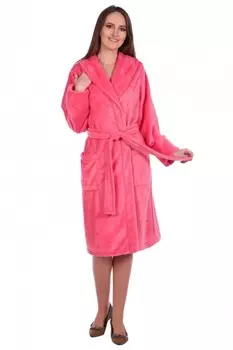 Халат из велсофта Бабочка (розовый)