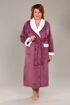 Халат из велсофта Метелица (сухая роза)