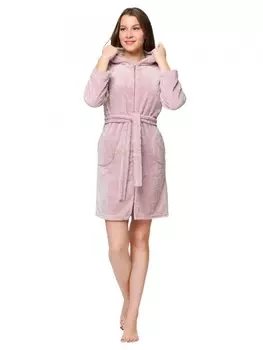 Халат из велсофта Найра (сухая роза)