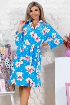 Халат из велсофта Николет (медведи)