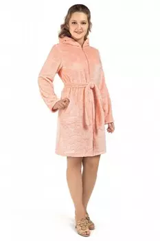 Халат из велсофта Примула (персиковый)