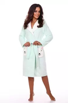Халат из велсофта Тедди (ментоловый)