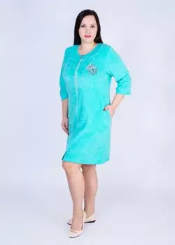 Халат махровый Аннелиса (ментоловый)