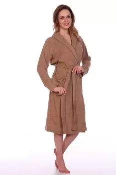 Халат махровый Барбара (бисквитный)