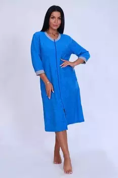 Халат махровый Френсис (синий)