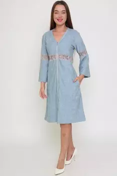 Халат махровый Маис (голубой) рр