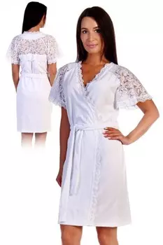 Халат махровый Миралисса (белый) рр