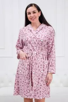Халат махровый Нежность (розовый)