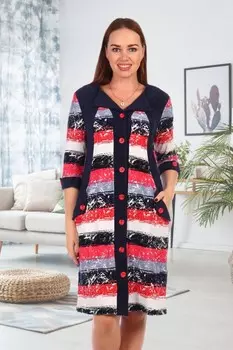 Халат махровый Нина (красный)