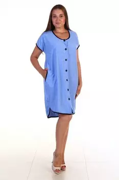 Халат махровый Полюша (голубой) рр