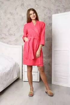 Халат махровый Виолет (розовый)