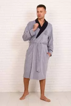Халат мужской Адмирал (серый)