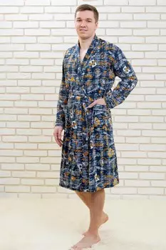Халат мужской Атлет (синий) рр