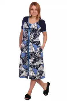 Халат трикотажный Адисон (голубой) рр